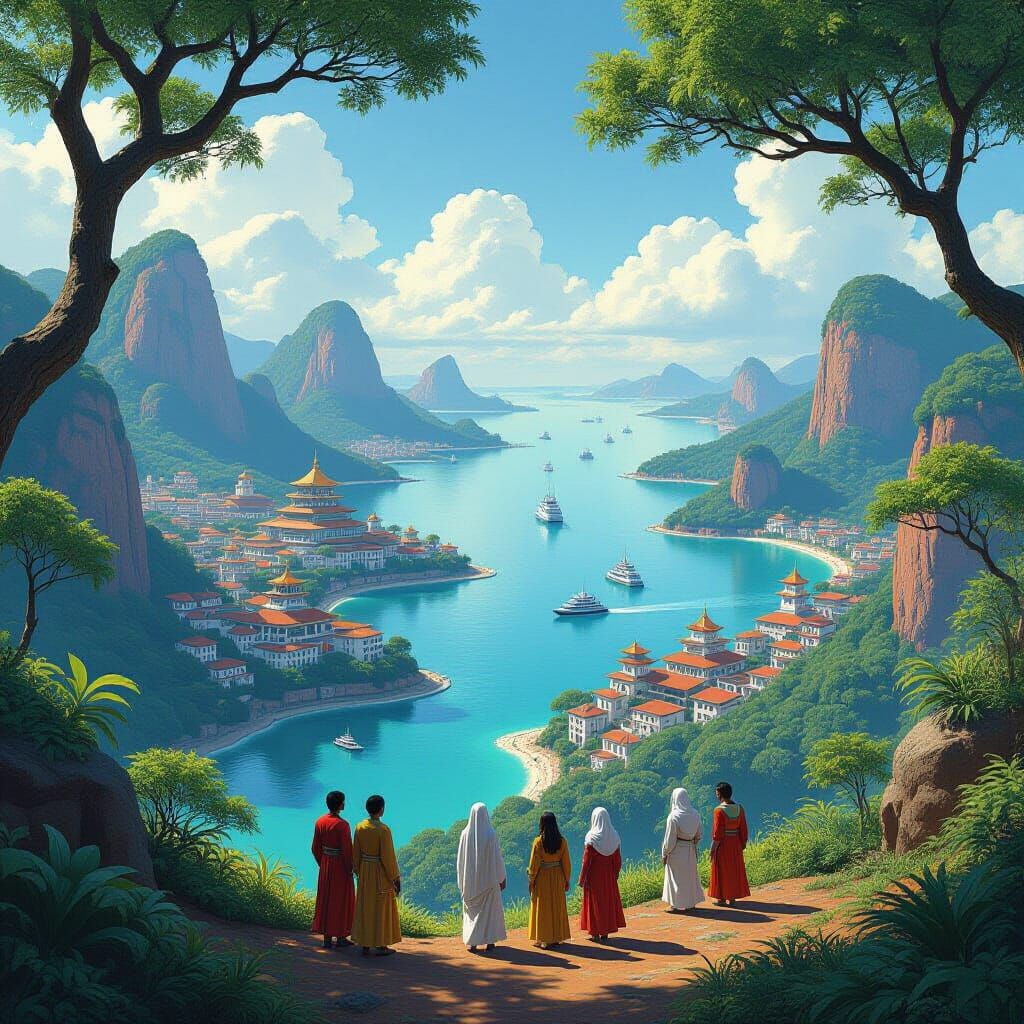 Utopian Earthscape: A Vision of Global Harmony