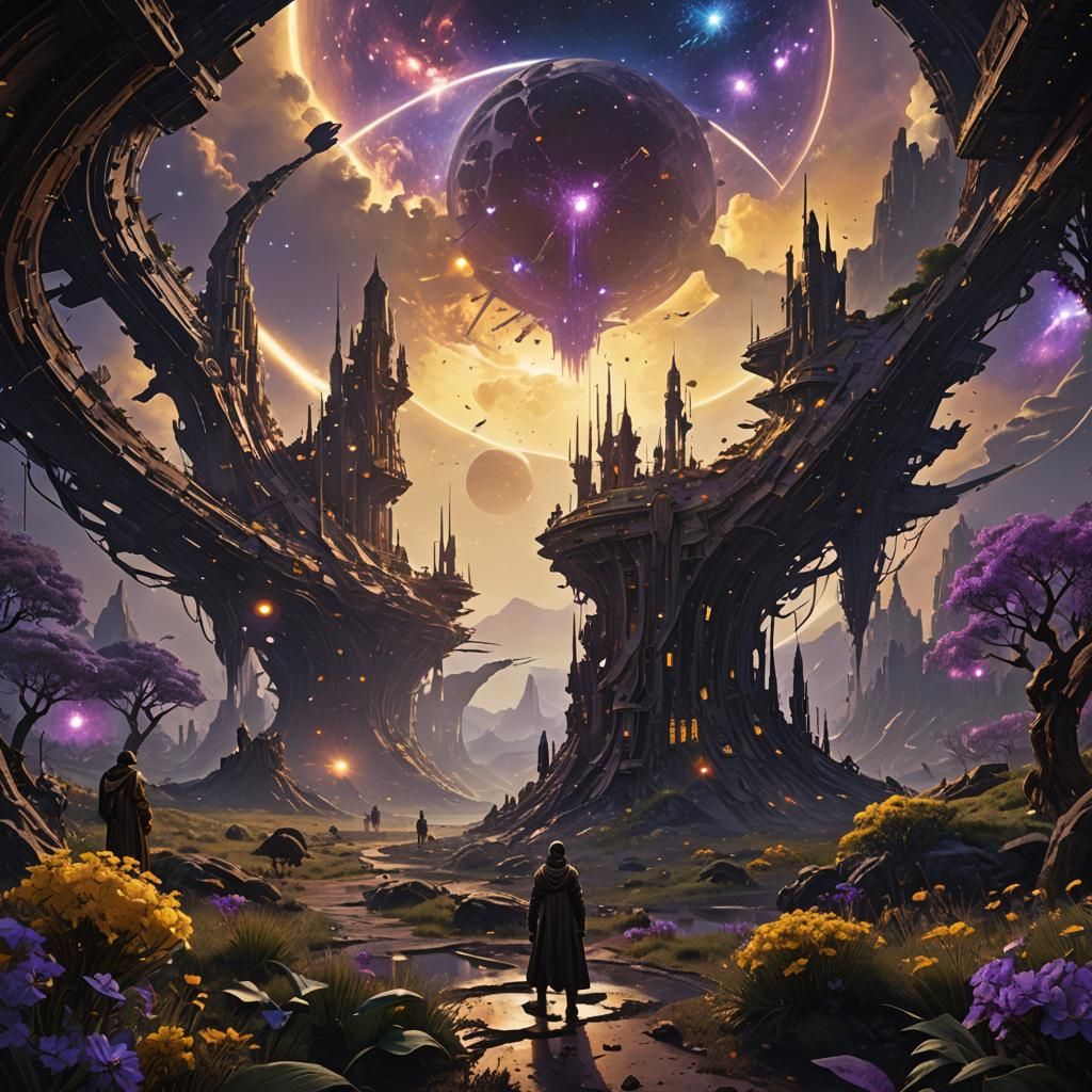 Vibrant Galaxy of Imaginary Creatures