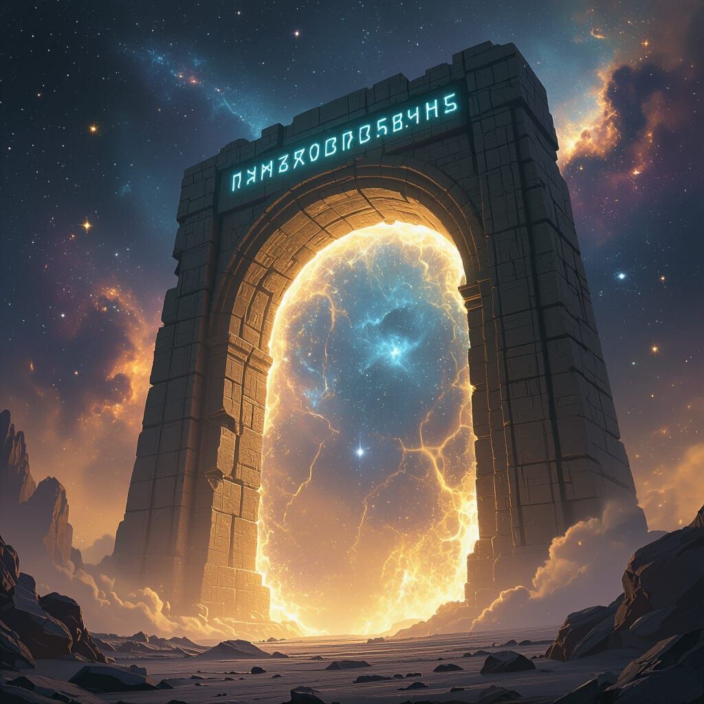 Cosmic Archway Radiates Ethereal Energy in Space