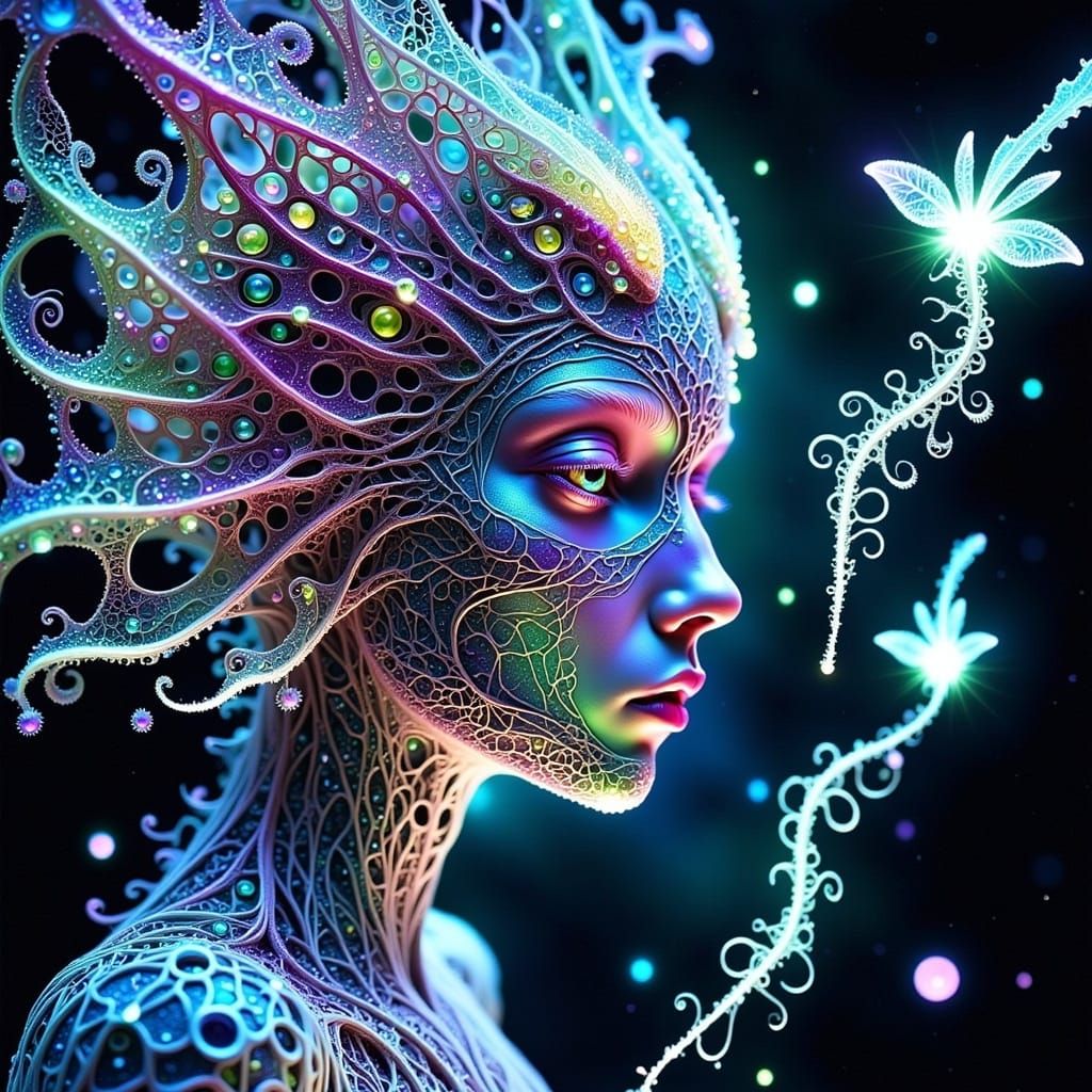 Ethereal Being Embarks on Celestial Odyssey