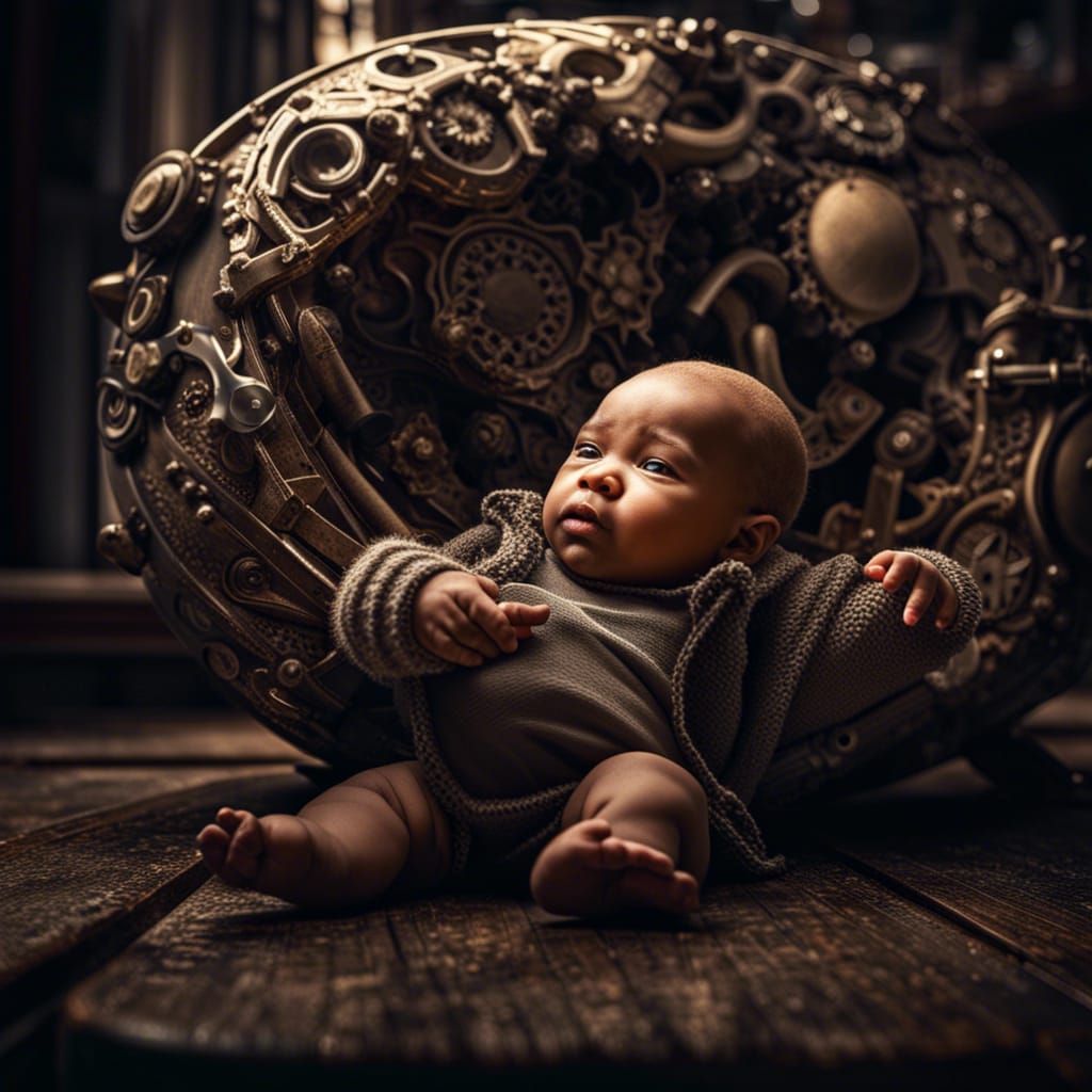 Hyperrealistic Love Life Baby with Intricate Details