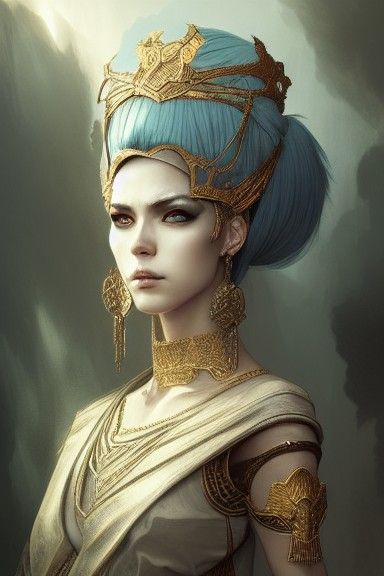 Queen Arsinoe II of Thrace: Digital Illustration
