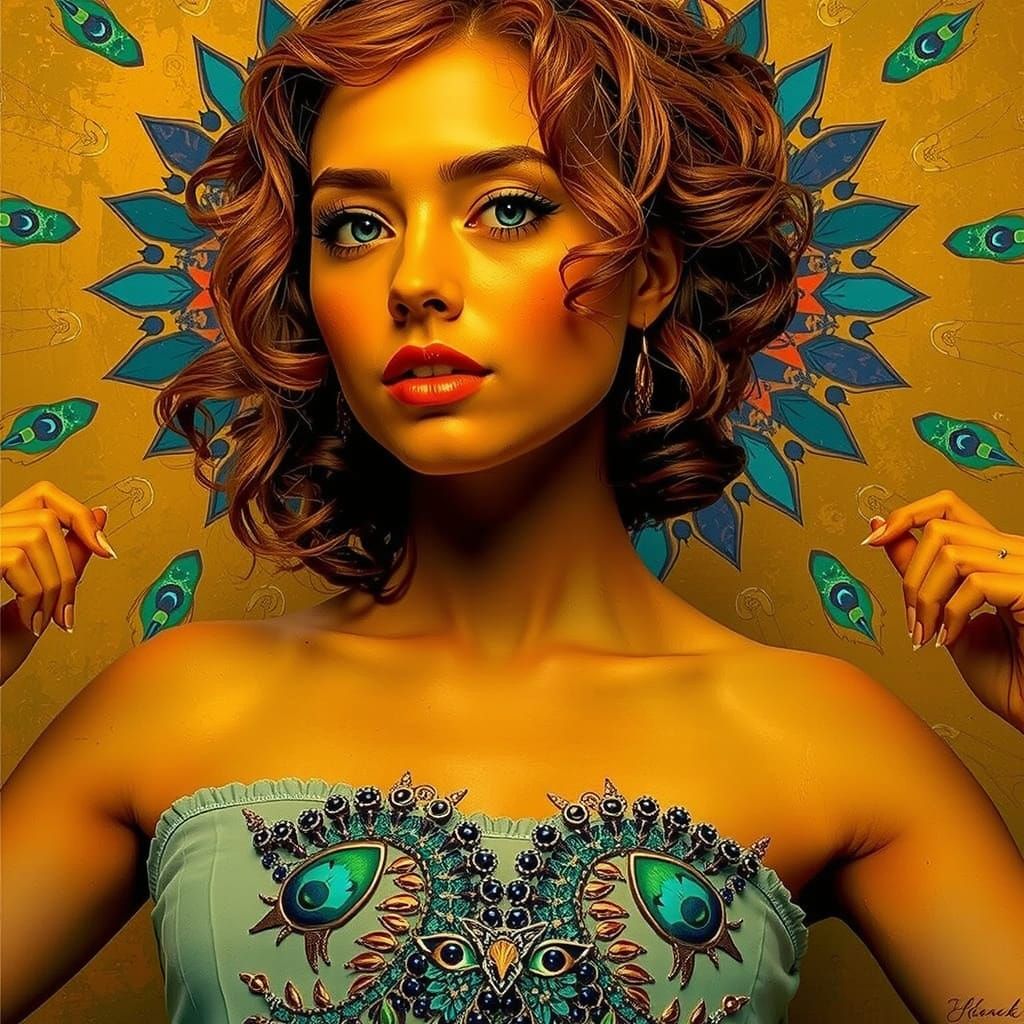 Radiant Peacock Energy Unleashed