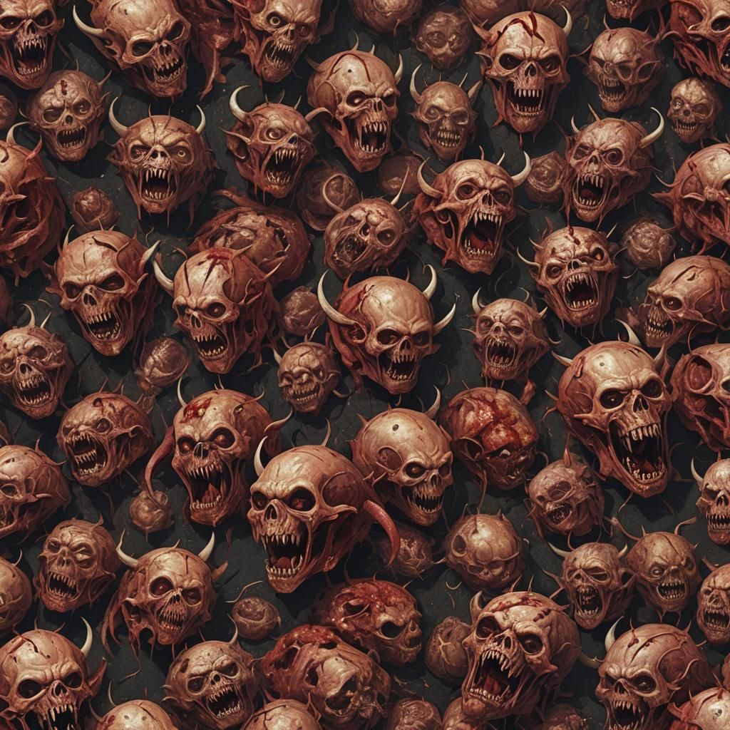 Macabre World of Rotten Meat and Tormented Demons