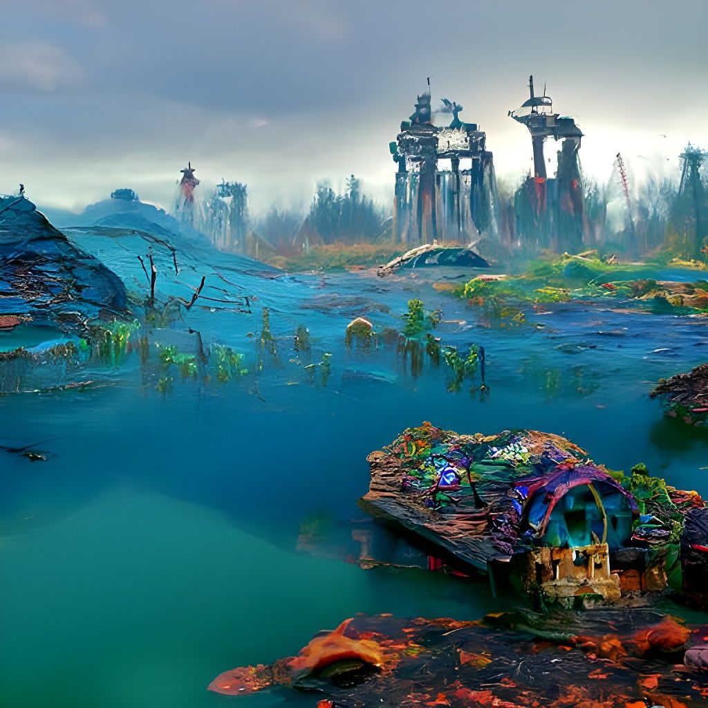 Extraterrestrial Ruins by Jansson, Zawadzki, Beksinski, Doré...