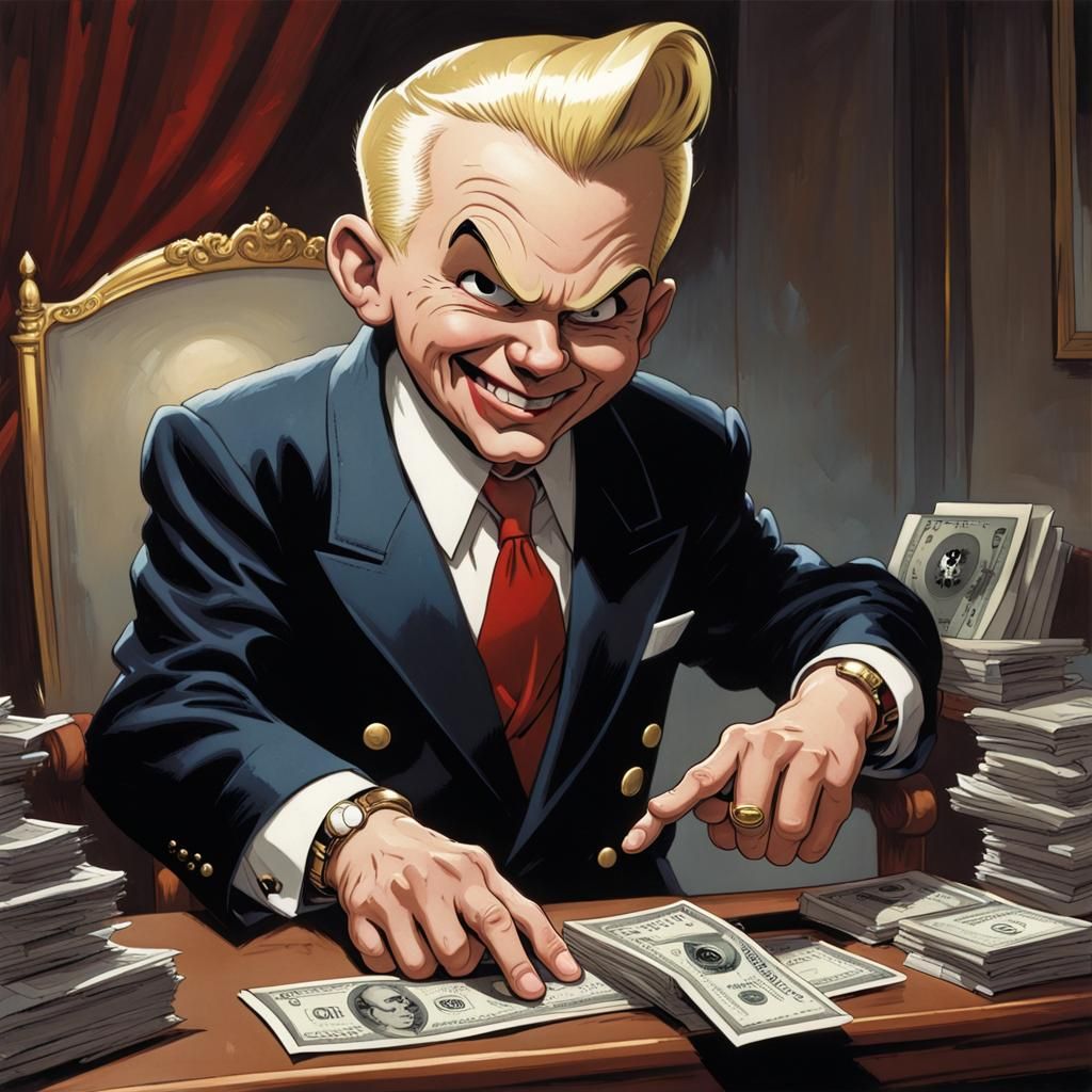 Sinister Richie Rich, Fantasy Illustration