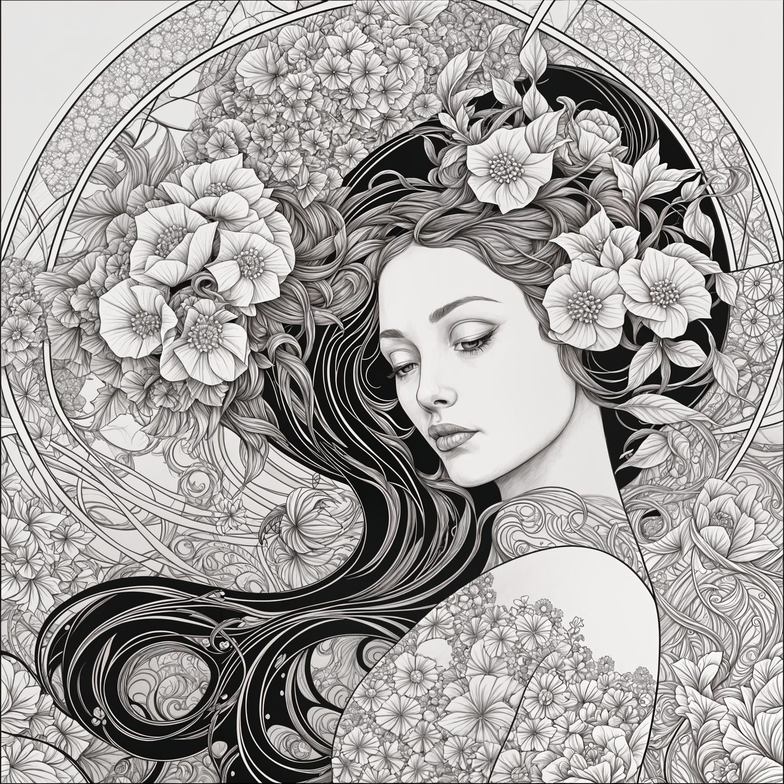 ROMANCE NOVEL COLORING BOOK, MATHEMATICAL PERFECTION, WHITE ...