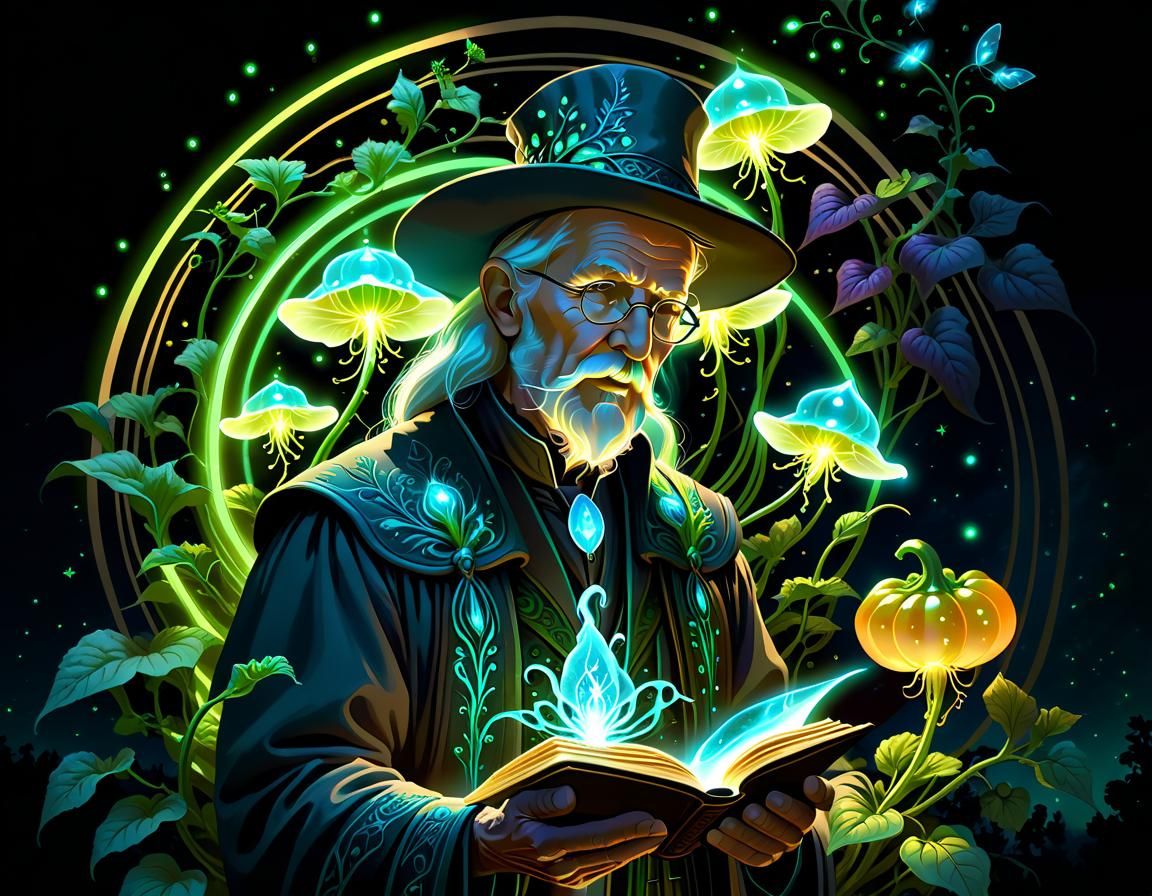 Bioluminescent Quaker Summons Glowing Vegetable