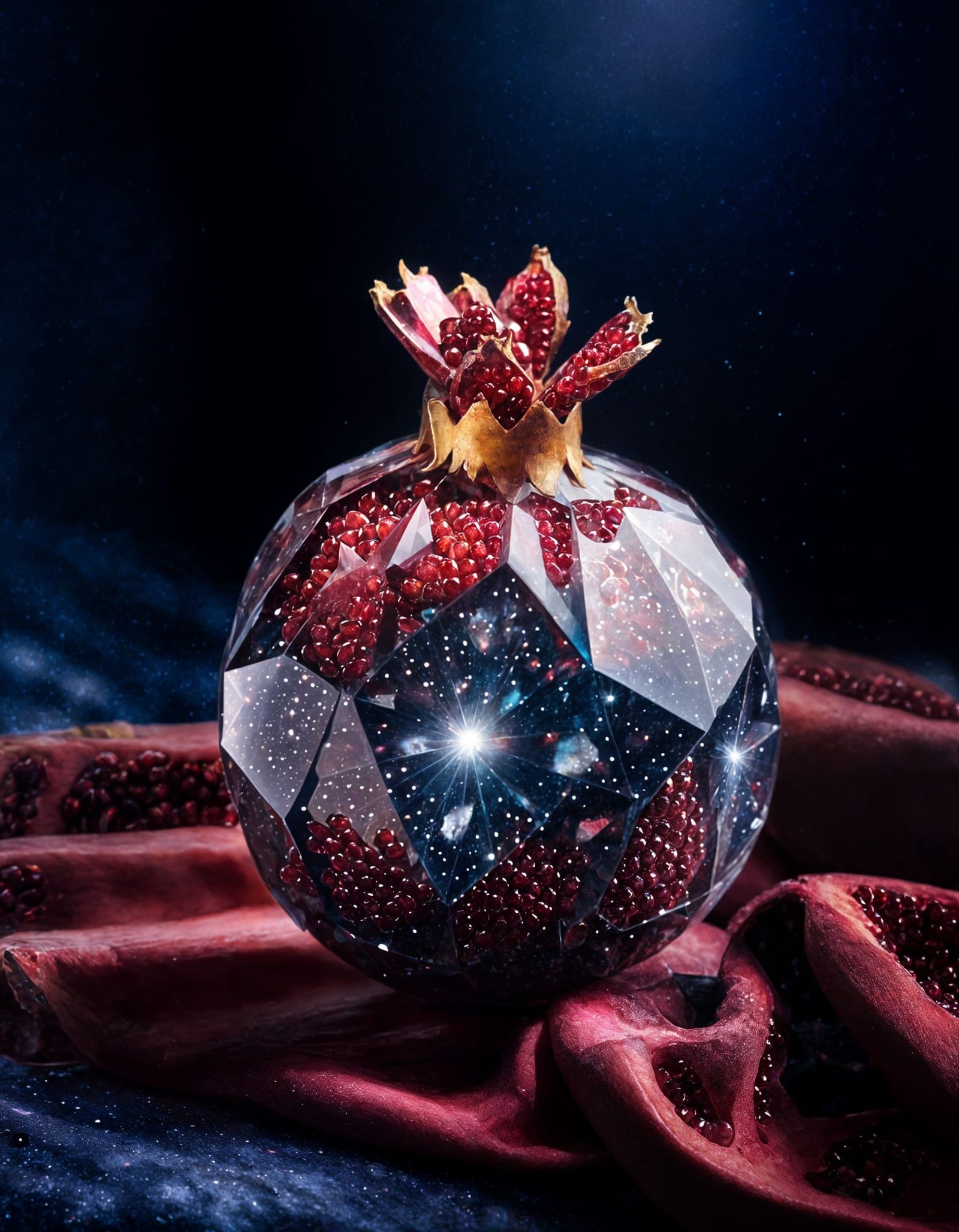 Galactic Pomegranate: A Digital Storybook Illustration