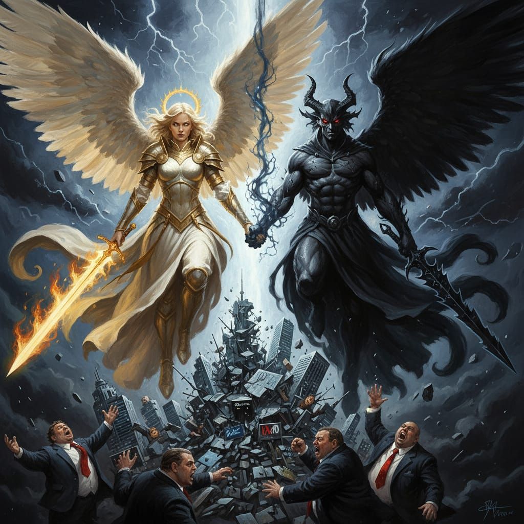 Archangel and Demon Unite Against Evil Powerbrokers