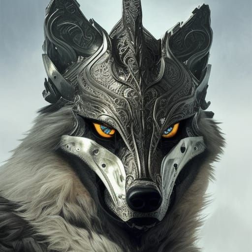 Fantasy Wolf Helmet