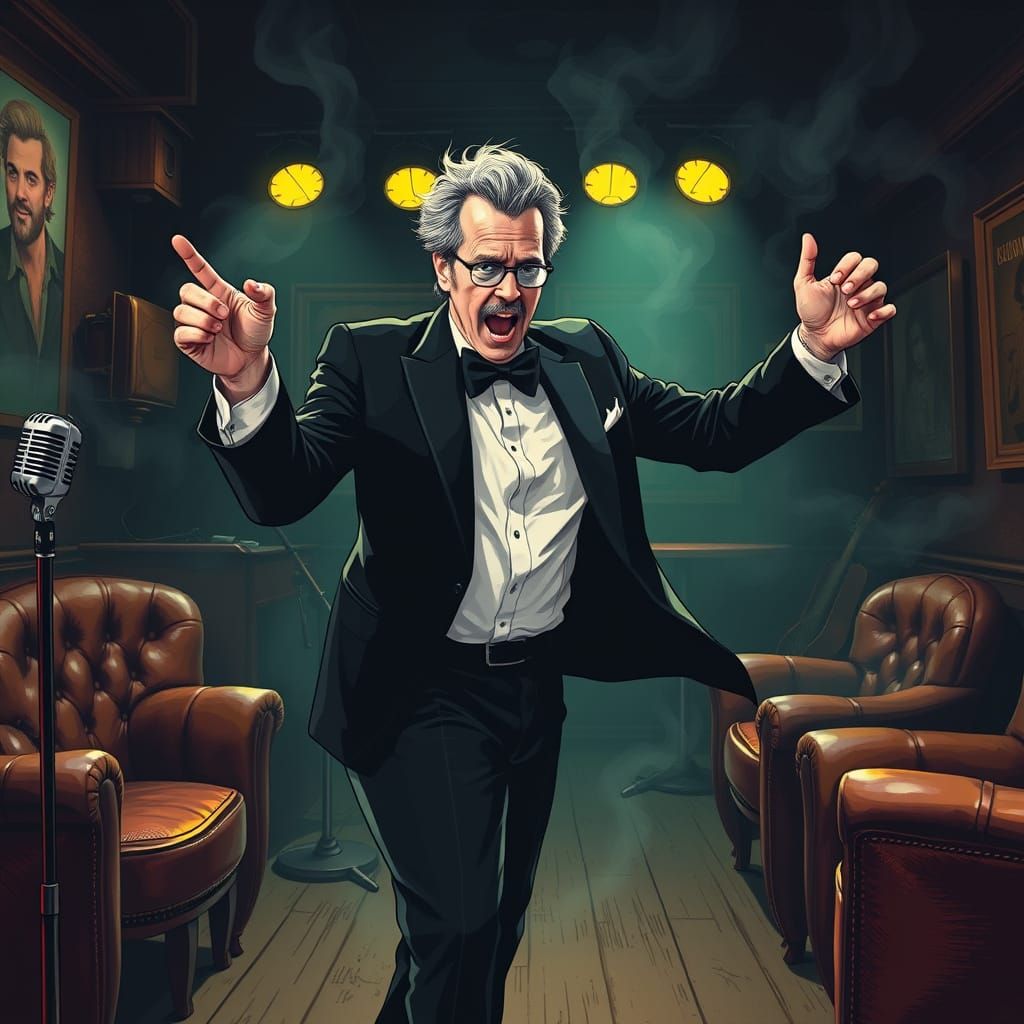 Dancer in a Smoky Jazz Club