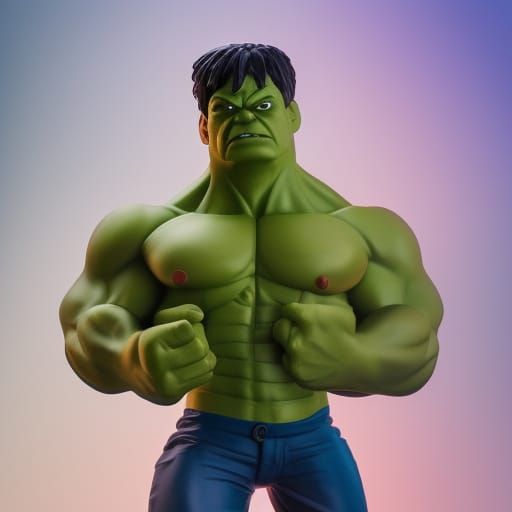 Hulk Funko Pop Action Figure in Studio Lighting