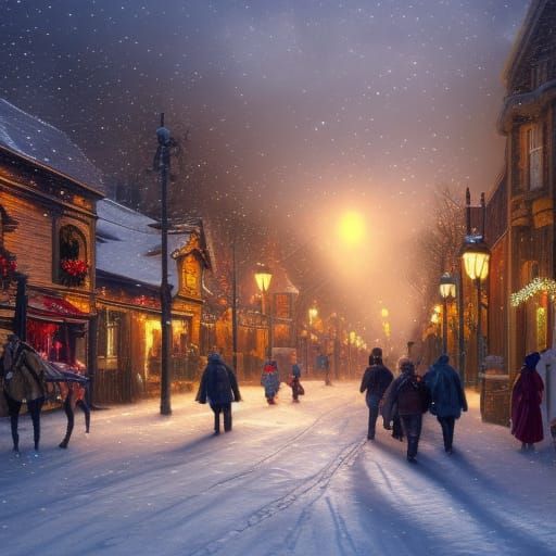 Festive Christmas Scene in Kitchener-Waterloo