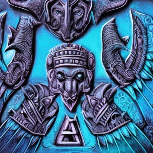 Cursed Altar in Glacier Cave: Dark Fantasy Ritual