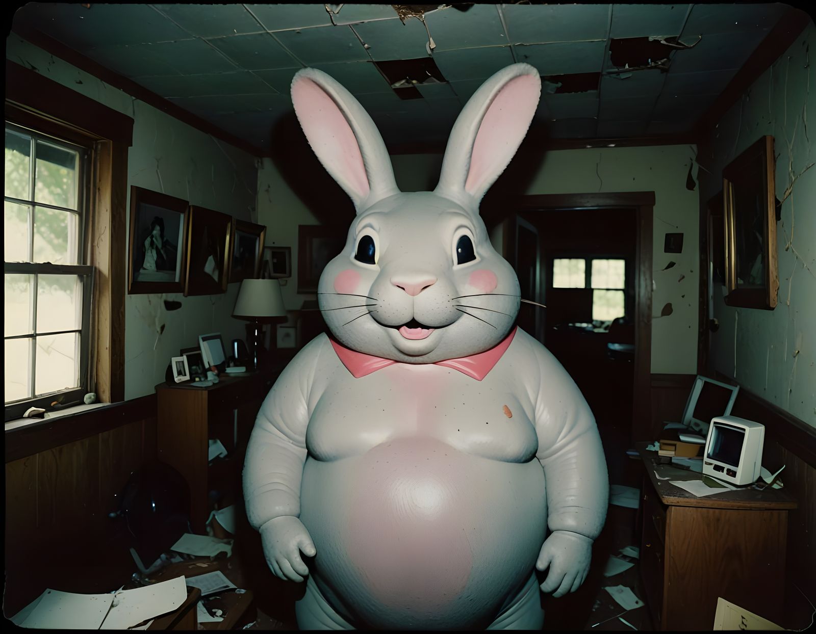 Big Chungus Caught in Abandoned House in Grainy 80's Polaroi...