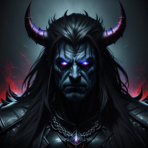 Dark Fantasy Villain in Cinematic Film Still