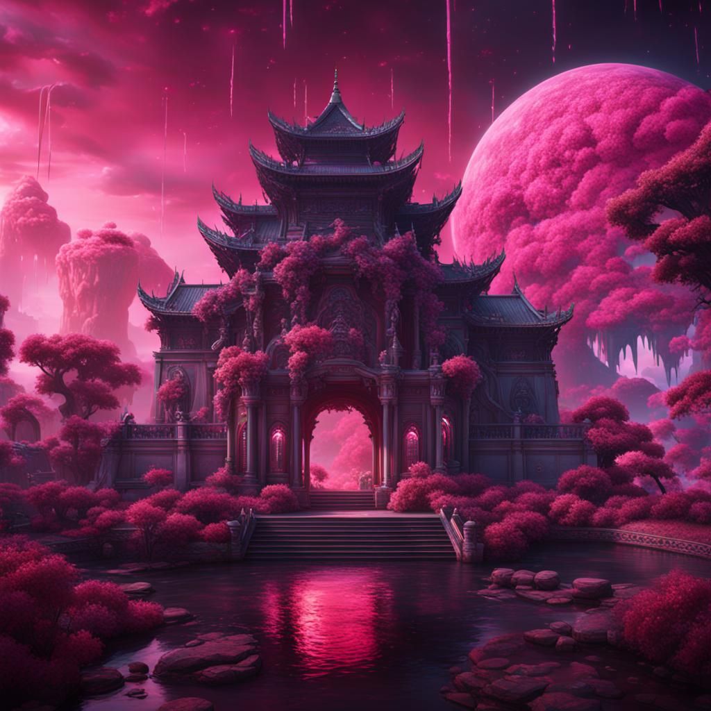 Detailed Matte Painting with Deep Color