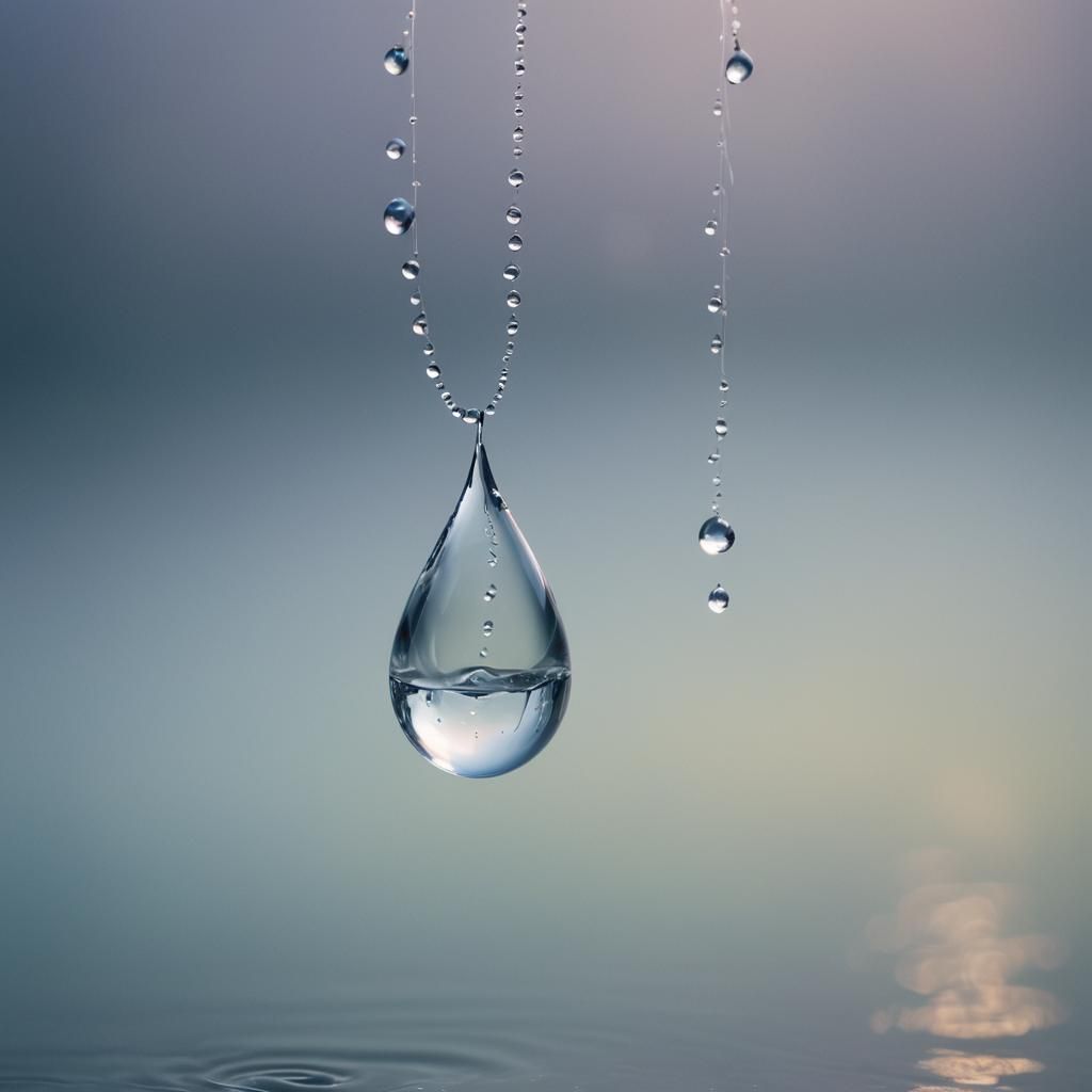 Ethereal Tear Drop in Dreamy Surrealism