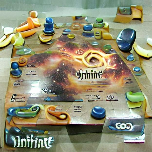 Infinite Board Game with Colorful Pieces