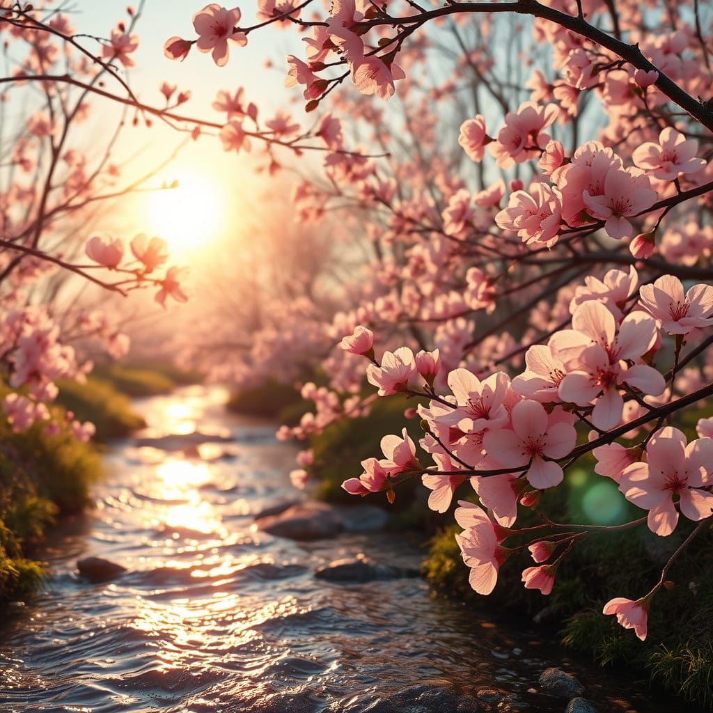 Soft Bloom of Spring in a Whimsical World