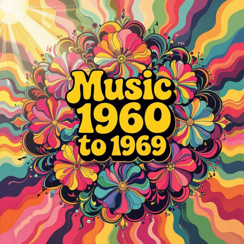 Psychedelic Flower Explosion for 1960s Music