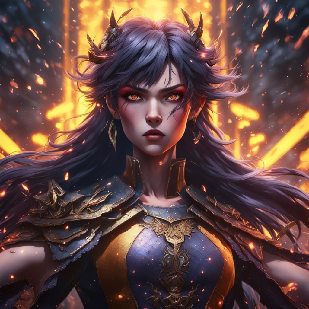 Anime Woman's Rage Power Moment