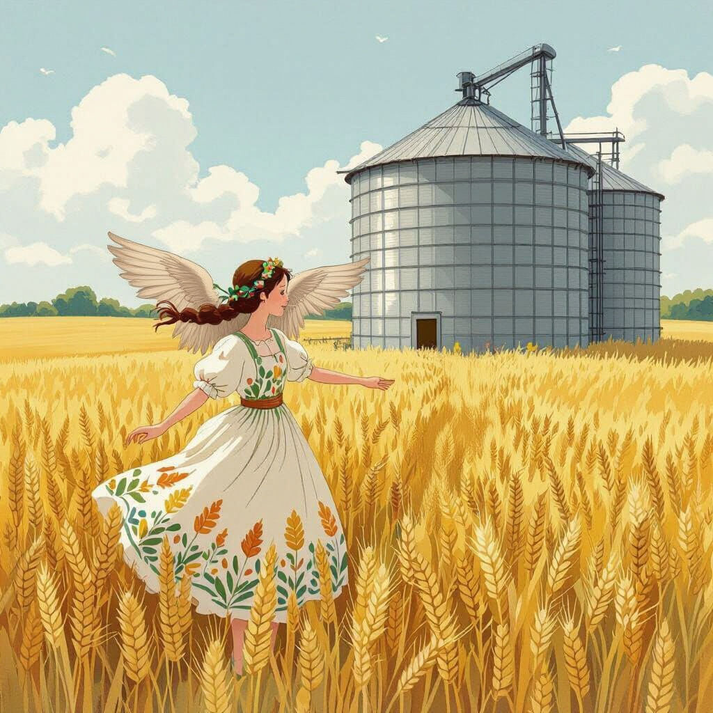 Grain Fairy Protecting from Silo Dangers