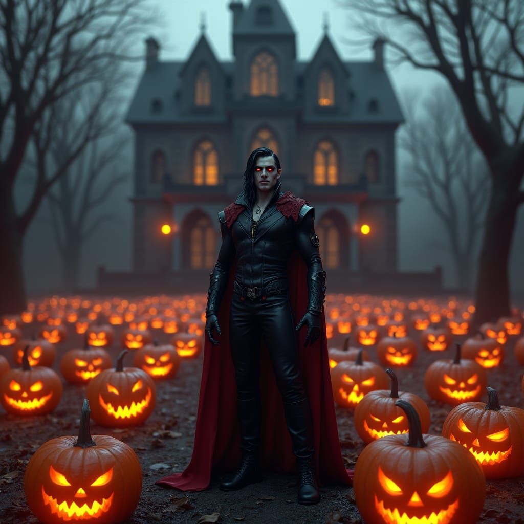 Vampire Triumph in Eerie High-Fantasy Art