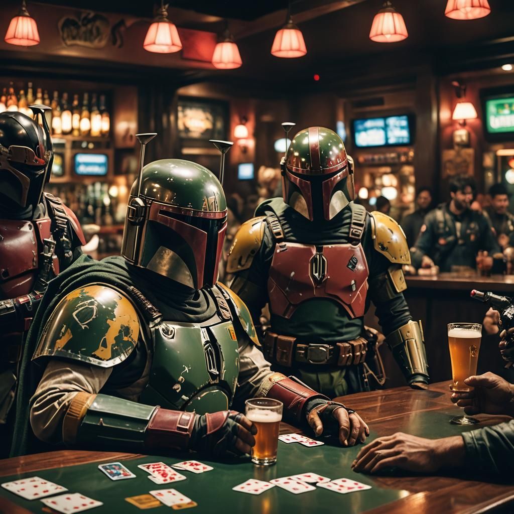 Boba Fett and Friends at the Bar