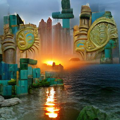 Atlantis Sunrise: A Lost City Awakens
