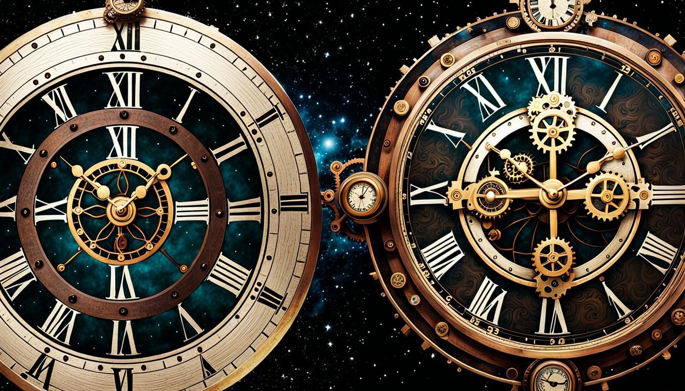Steampunk Clocks Meet Celestial Eternity