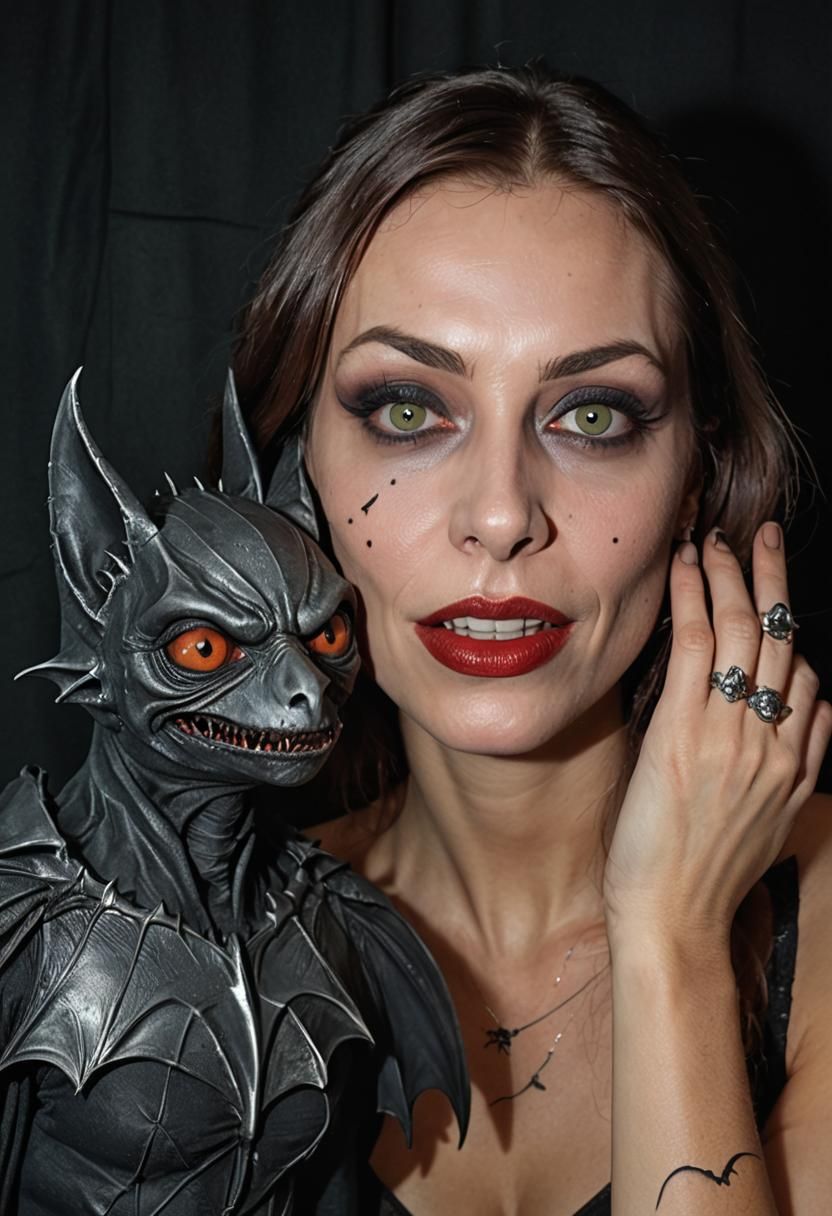 Campy Horror: Model and Bat in Boston