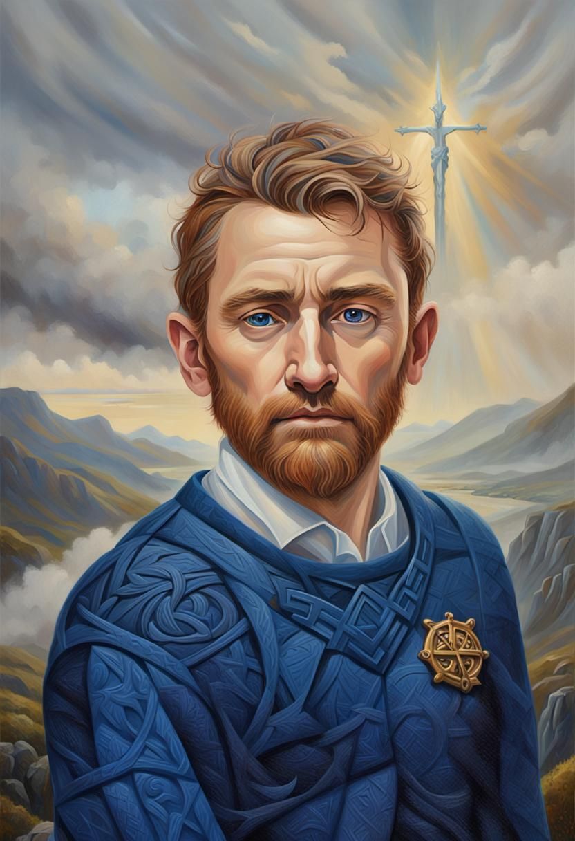 William Wallace in Celtic Art Style