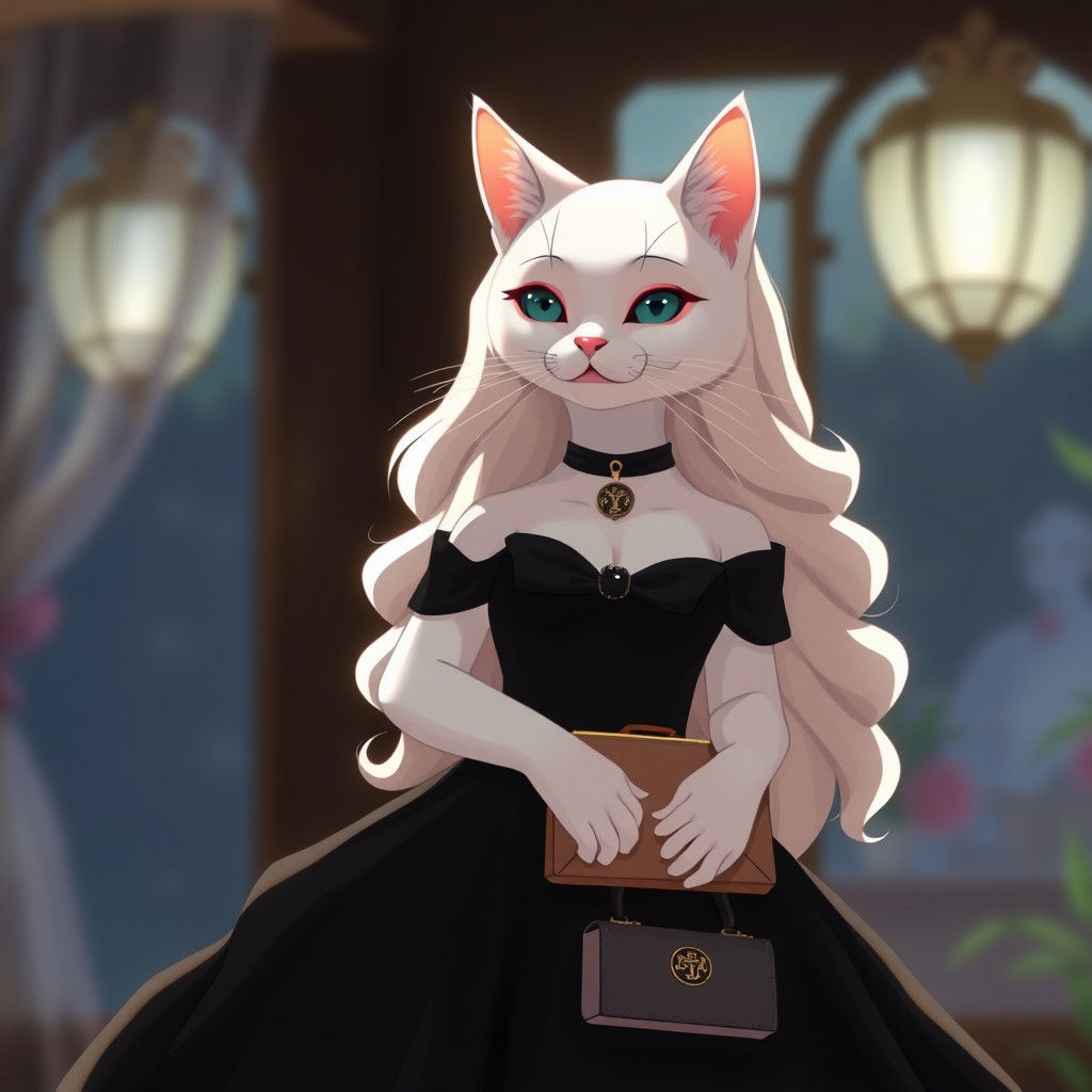 Cat in Gown: Anime Key Visual