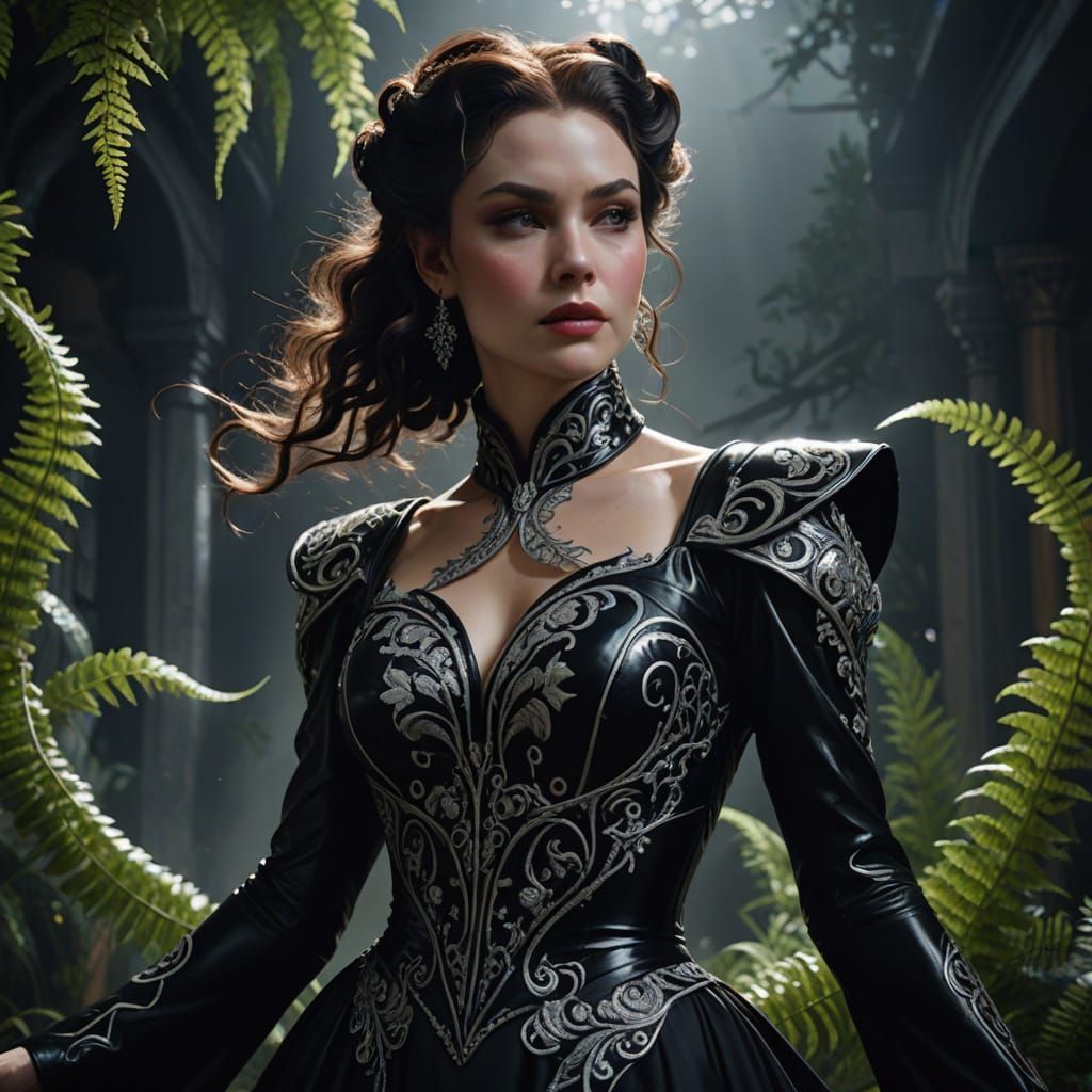 Scarlett O'Hara Rides Demon in Haute Couture Photo