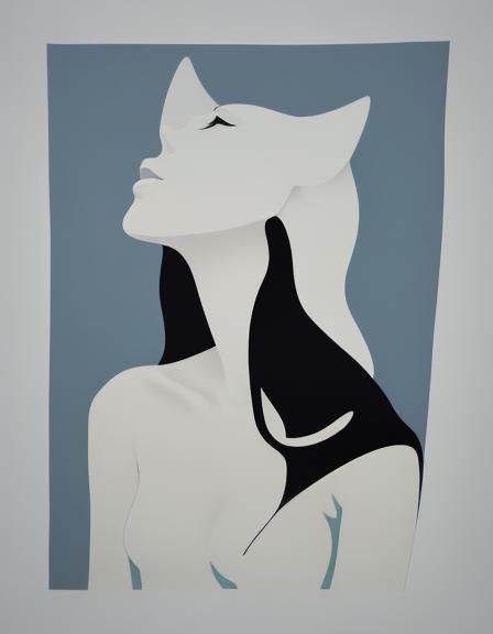Minimalist 50's Poster Illustration in Silk Screen Style