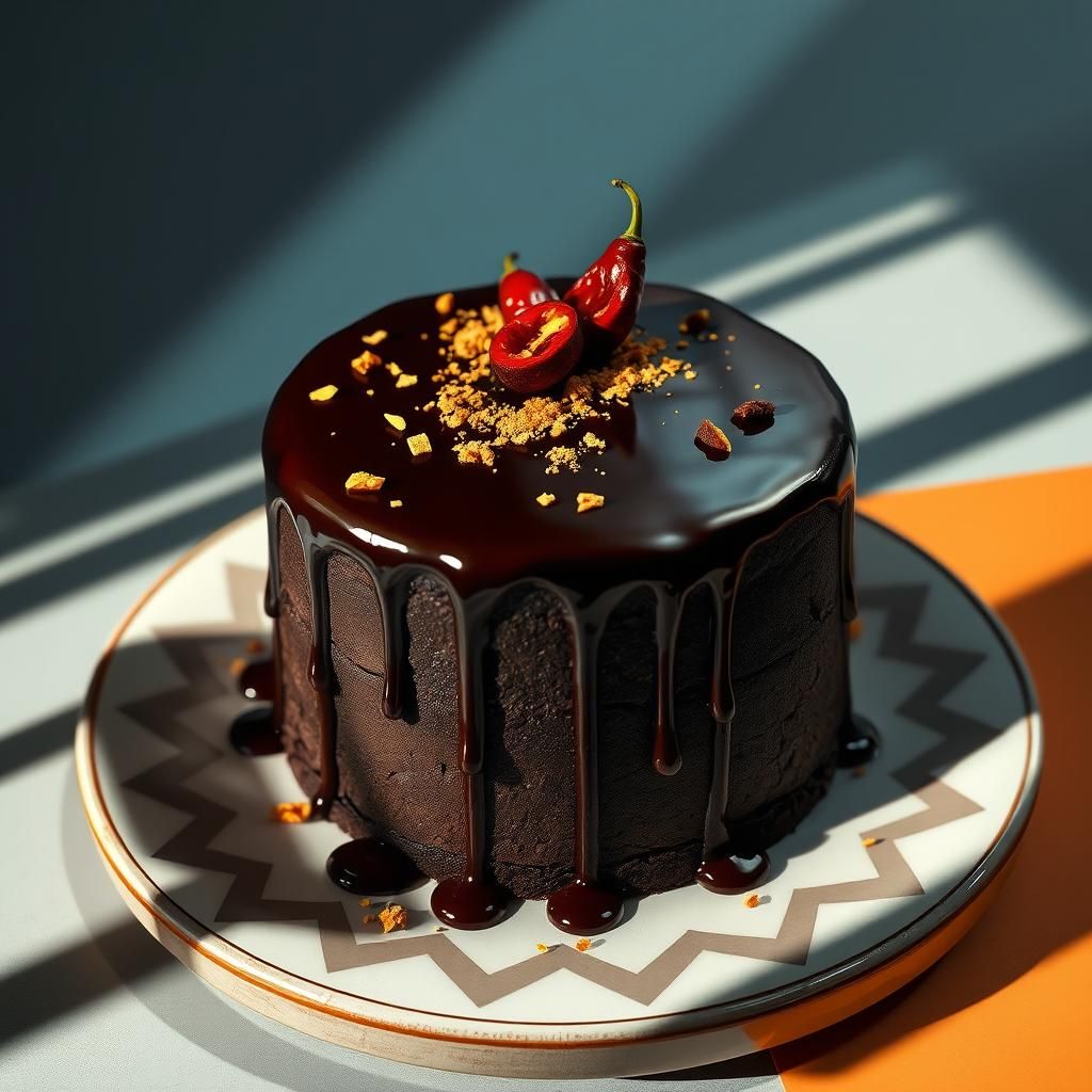 A rich chocolate cake