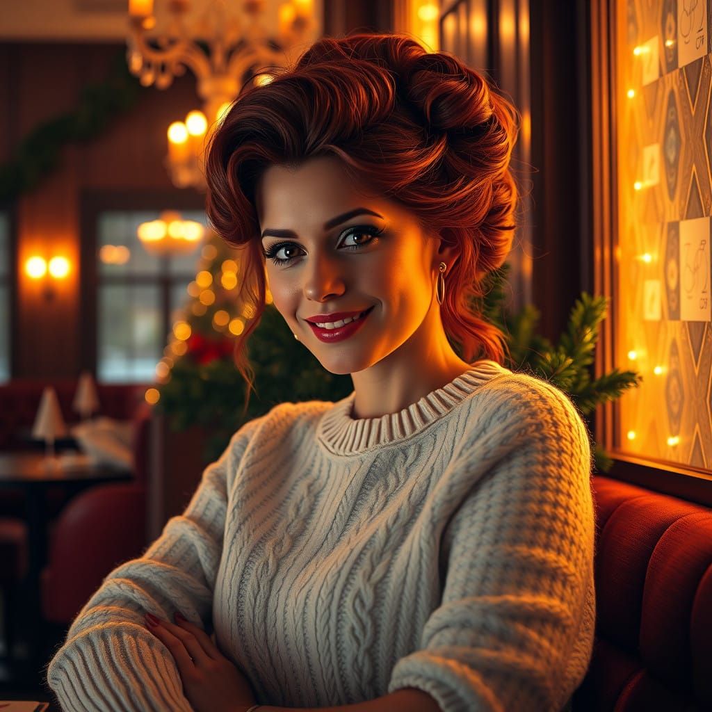 Regal Christmas Beauty in a Luxurious Setting