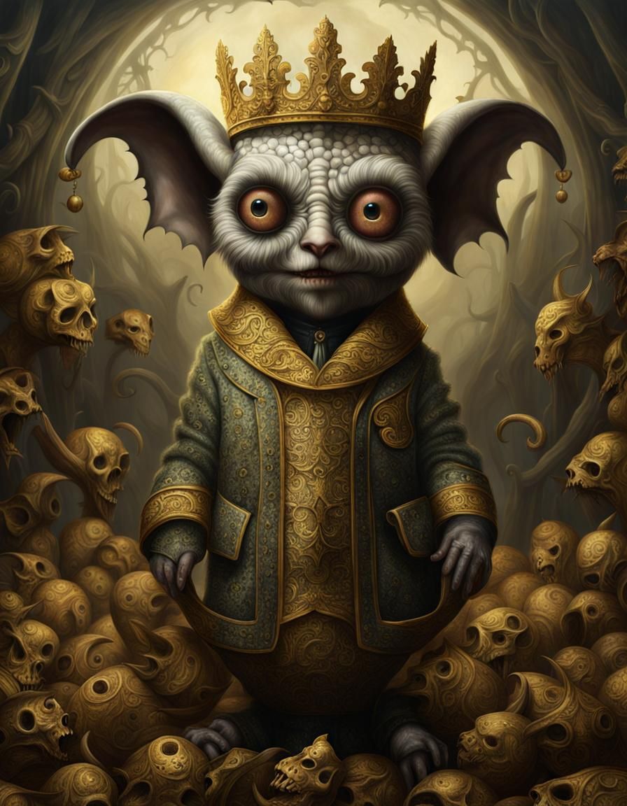 Anthropomorphic Greed Elemental: Digital Matte Painting