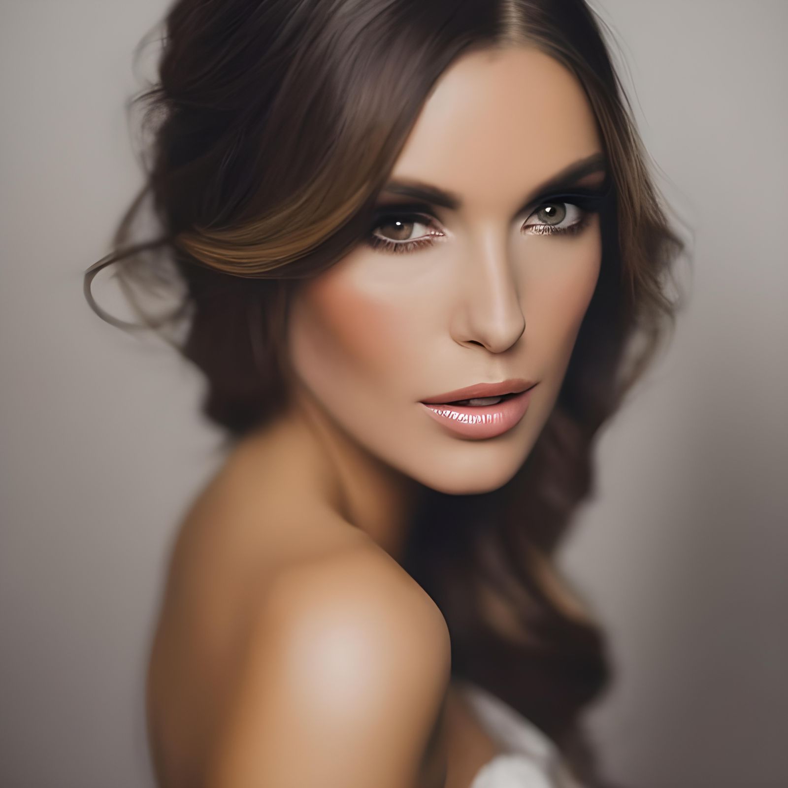 Gorgeous Woman Portrait in Hyperdetailed Digital Art