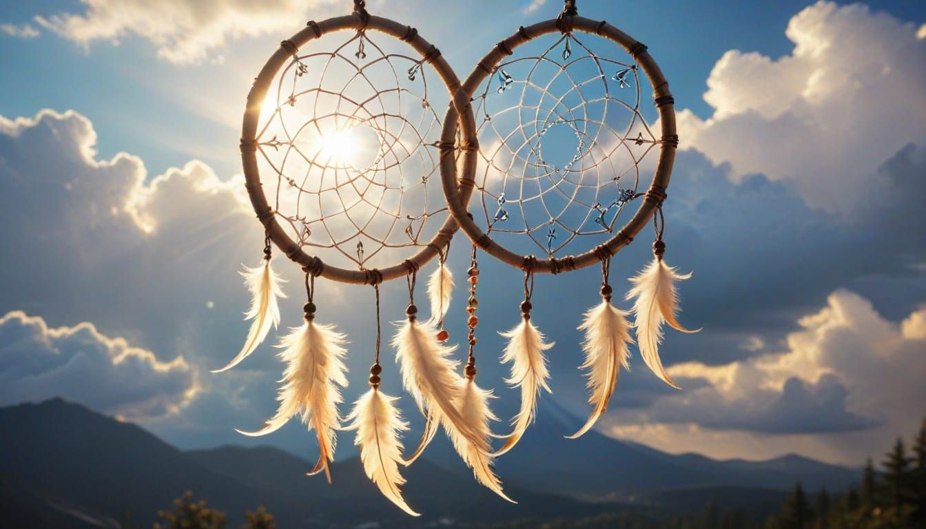 Fantasy Dreamcatcher in Japanese Aesthetic Style
