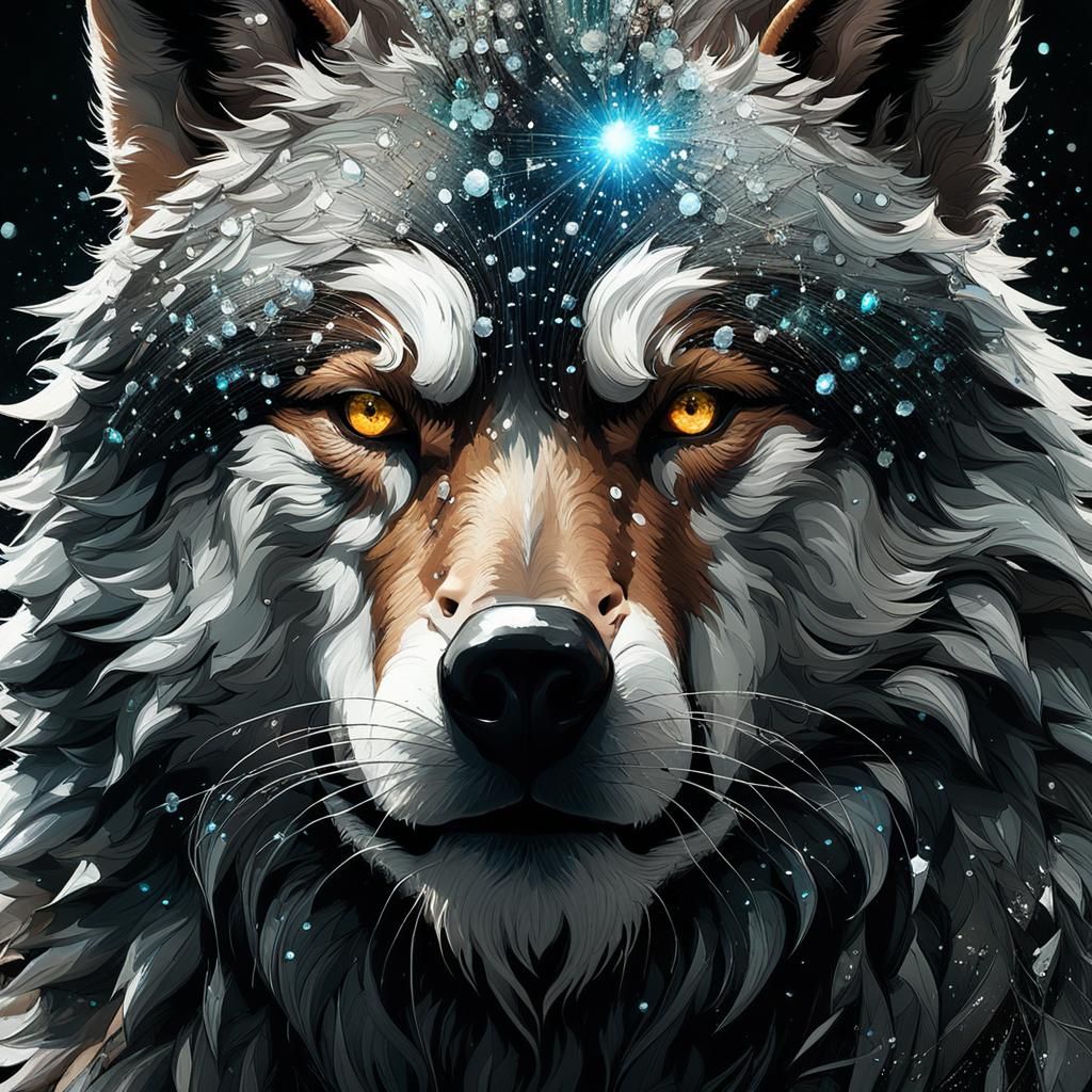 Sparkling wolf