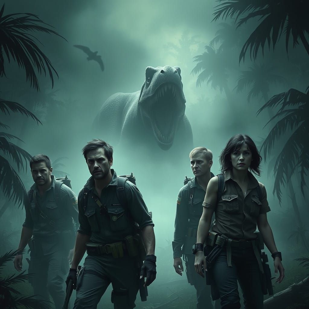 Survivors of Isla Nublar in a Haunting Jurassic World Scene