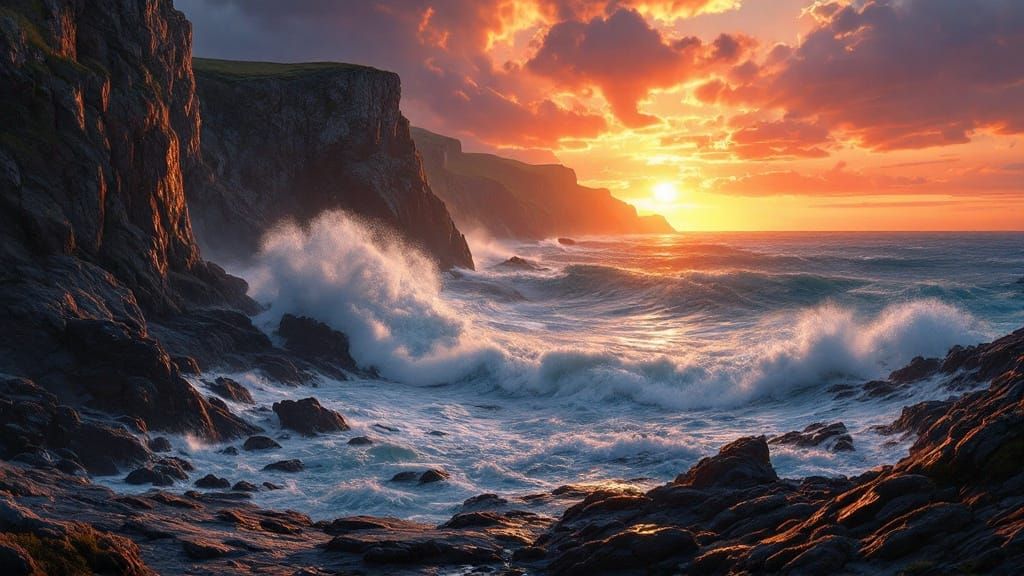 The western Irish coast