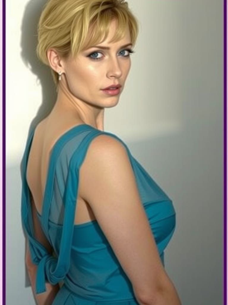 Melancholic Woman by Sunlit Window