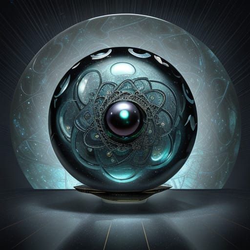 Futuristic Laboratory Scene in Aluminum Foil Background