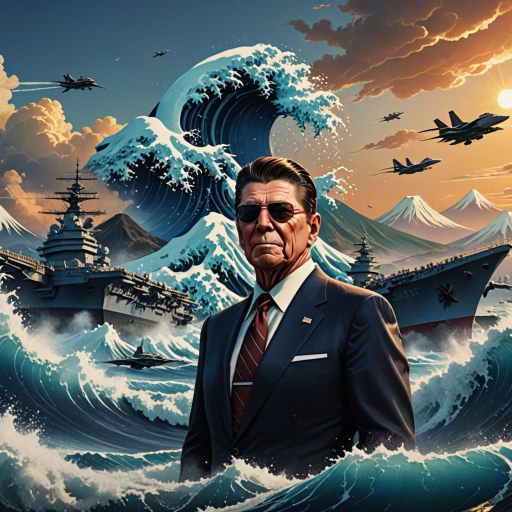 Reagan on the Water: Fantasy Art Concept