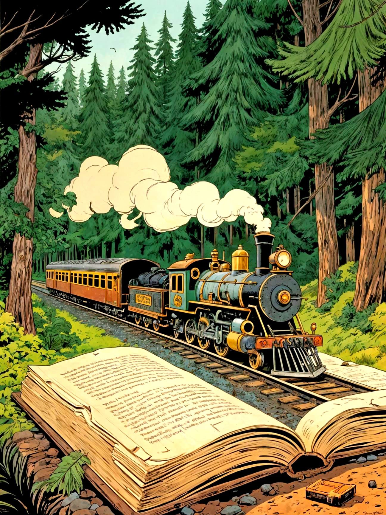 A literary tale of the forest locomotive!