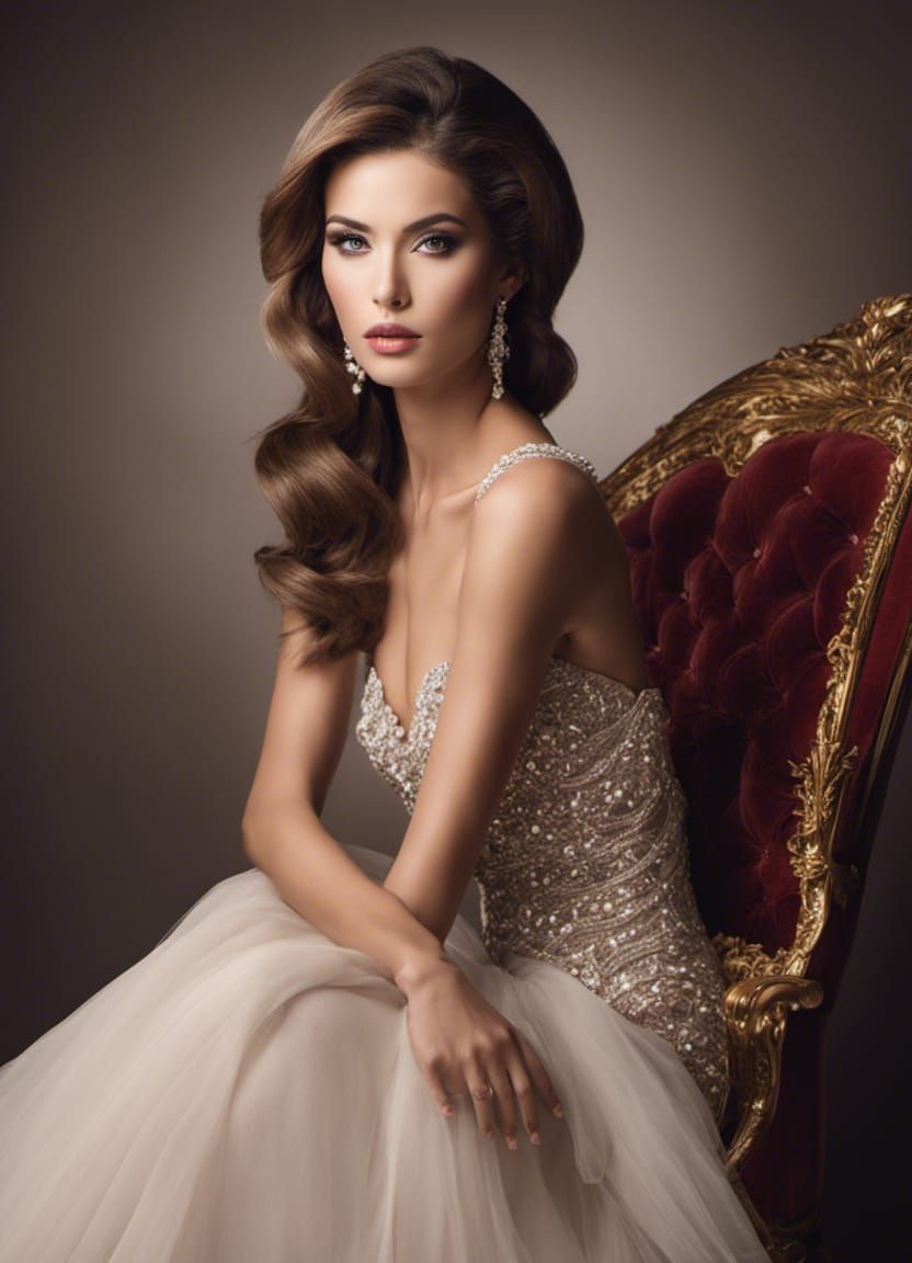 Elegant High-Fashion Portrait of a Woman
